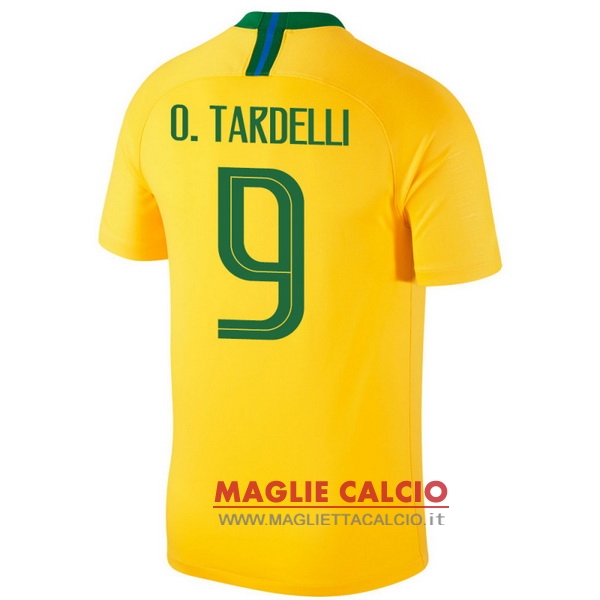 maglietta brasile 2018 o.tardelli 9 prima